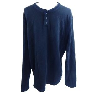 Carbon2Cobalt French Terry Pullover Henley
